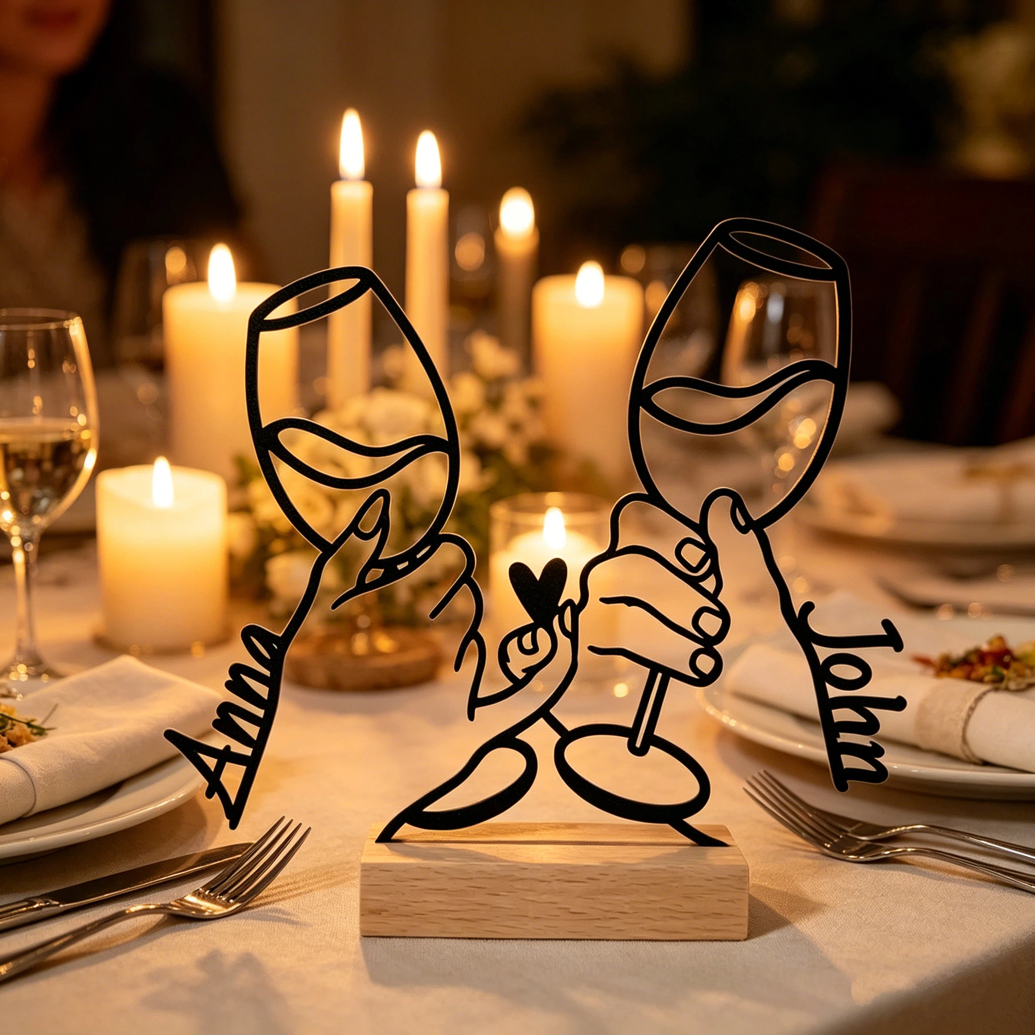 Personalized Name Couple Decor for Unique & Love | JNSDec213