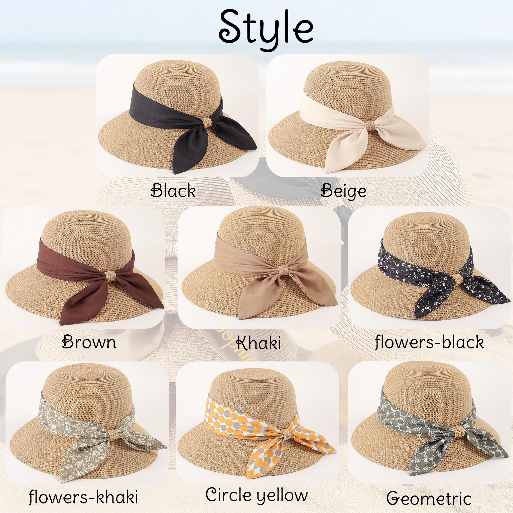 Personalized Name Ribbon Straw Sun Hat for Unique & Love | JNSHat16
