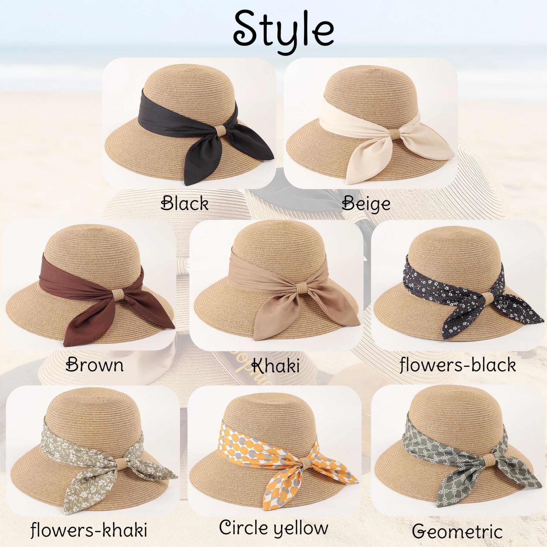 Personalized Name Ribbon Straw Sun Hat for Unique & Love | JNSHat16