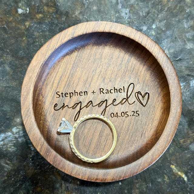 Personalized Wooden Ring Dish for Unique & Love | JNSDec152