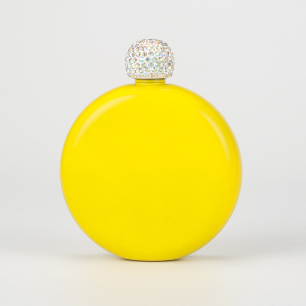 Personalized Round Flasks with Rhinestone Lid for Unique and Love | JNSDec61