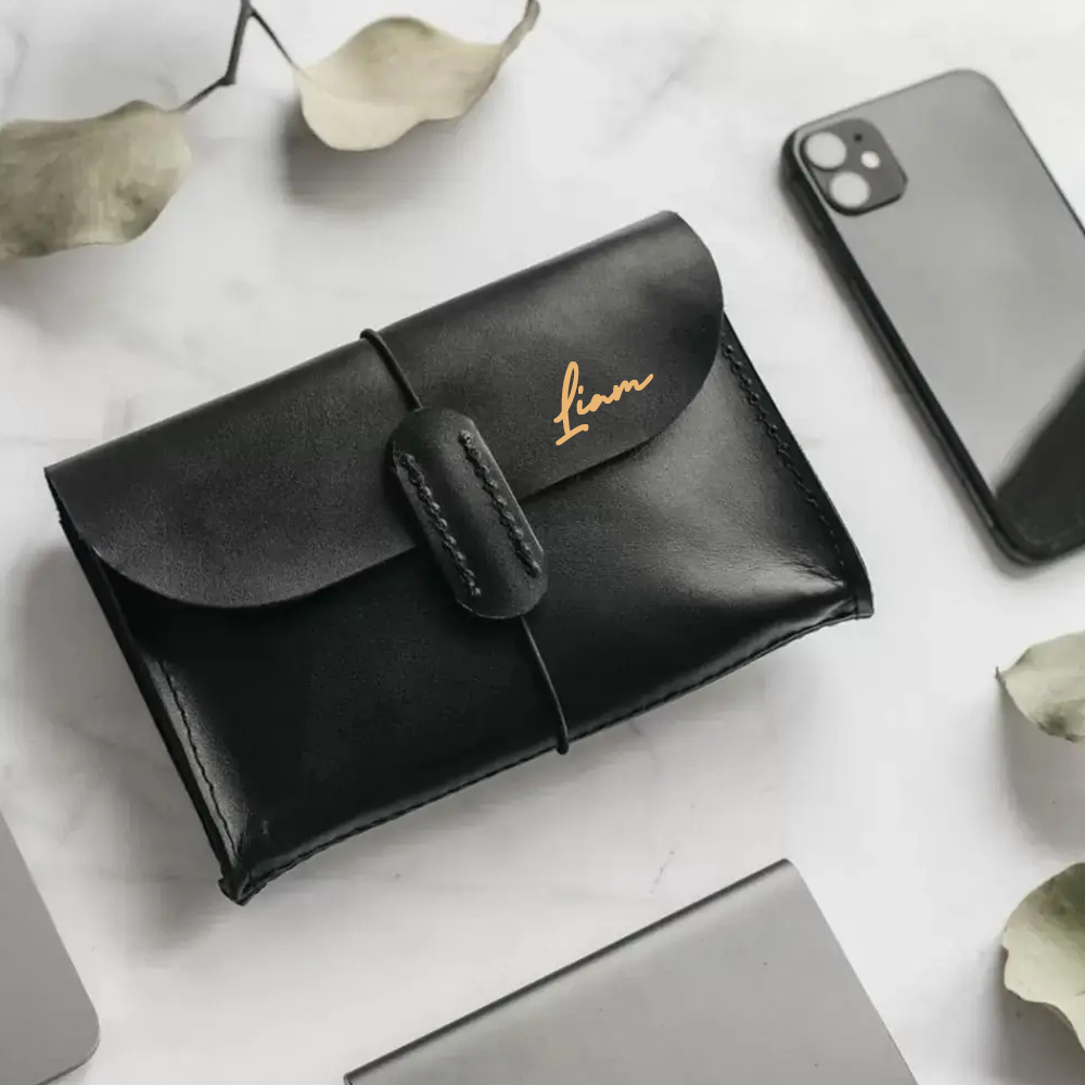 Personalized Leather Engraved Travel Electronic Accessories Organizer | JNSBag78