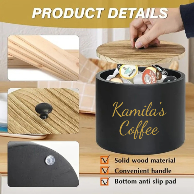 Personalized Coffee Pod Holder Organizer for Unique & Love | JNSDec163