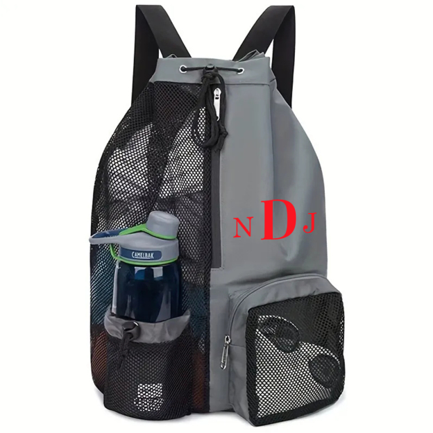 Personalized Monogram Mesh Swim Backpack with Wet Pocket for Unique & Love | JNSBag105