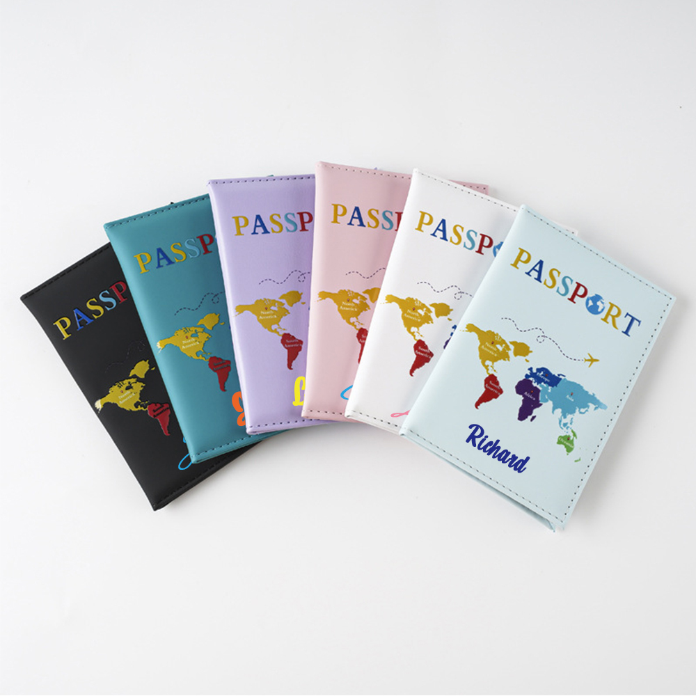 Personalized Monogram Leather Passport Cover with RFID Blocking | JNSCase10