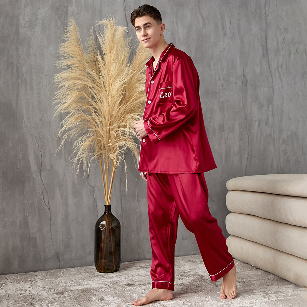 Personalized Mr and Mrs Satin Pajama Set for Unique & Love | JNSCloth53