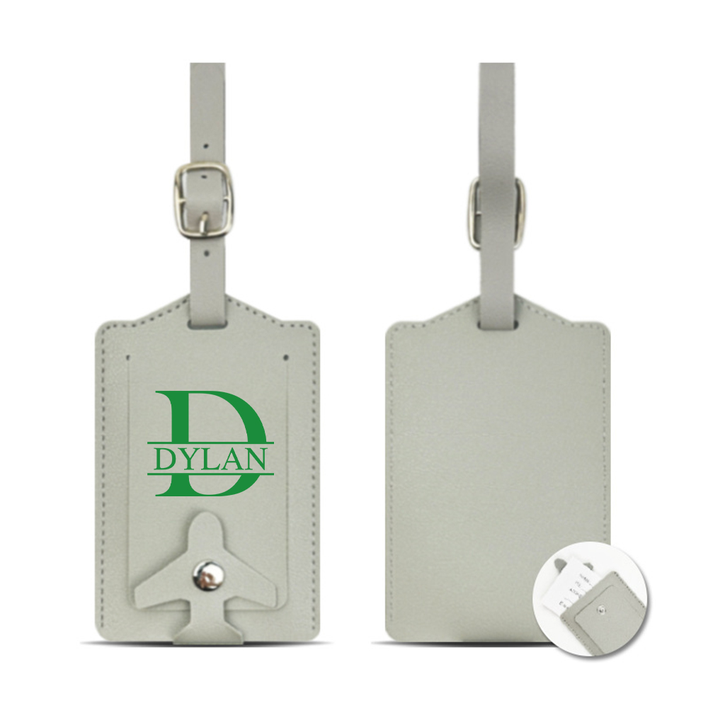 Personalized Monogram Leather Luggage Tag | JNSDec192
