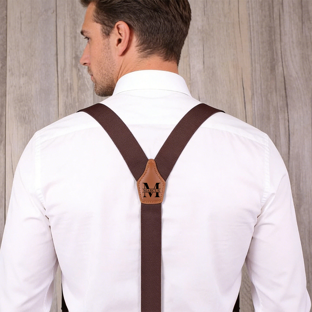 Personalized Monogram Leather Braces for Unique & Love | JNSCloth58