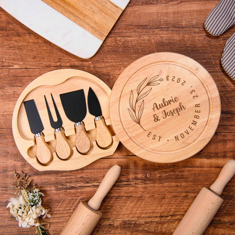 Personalized Monogrammed Cheese Knives Set for Unique & Love | JNSDec98
