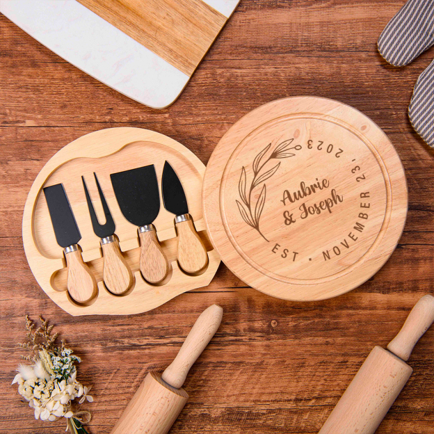 Personalized Monogrammed Cheese Knives Set for Unique & Love | JNSDec98
