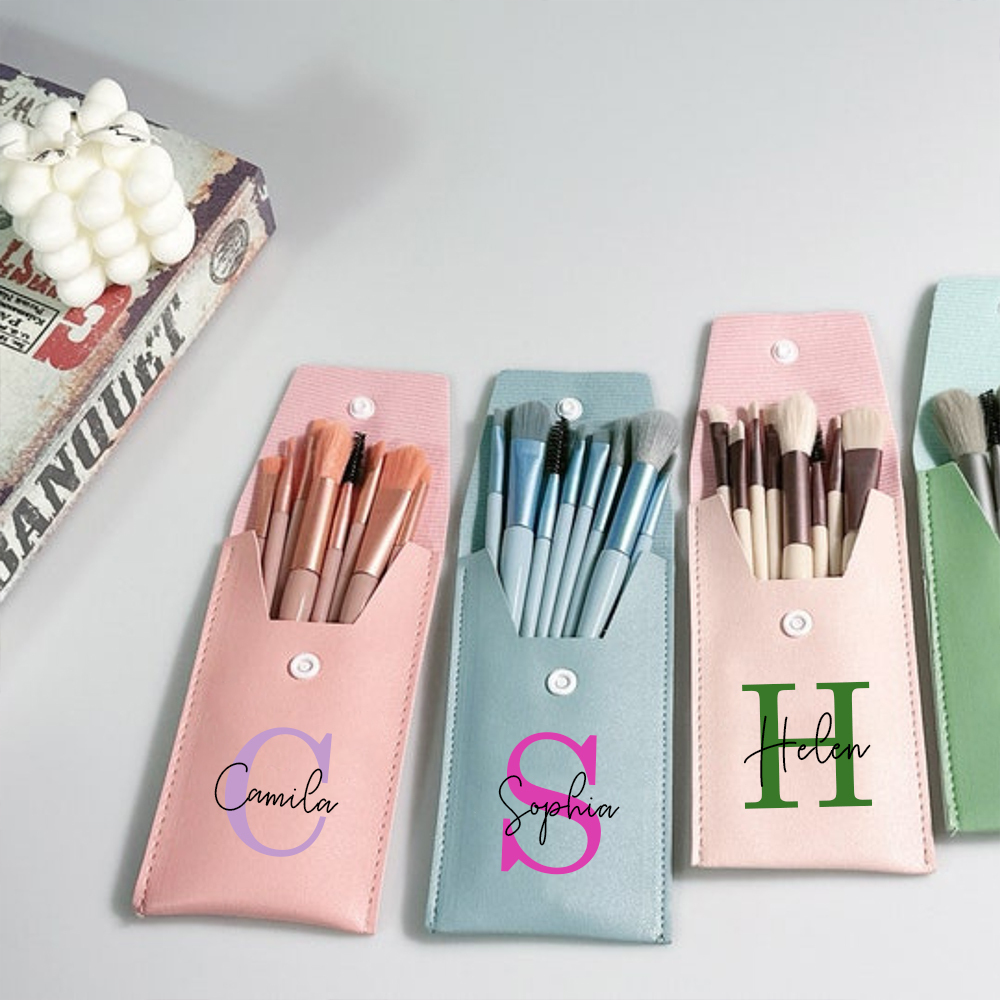 Personalized Monogram Makeup Brushes Set for Unique & Love | JNSBag0302