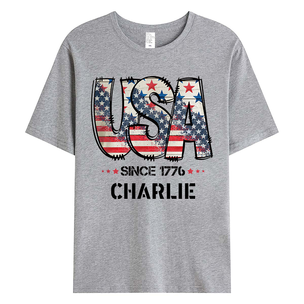 Personalized July 4th Patriotic Shirt for Unique & Love | JNSJuly29