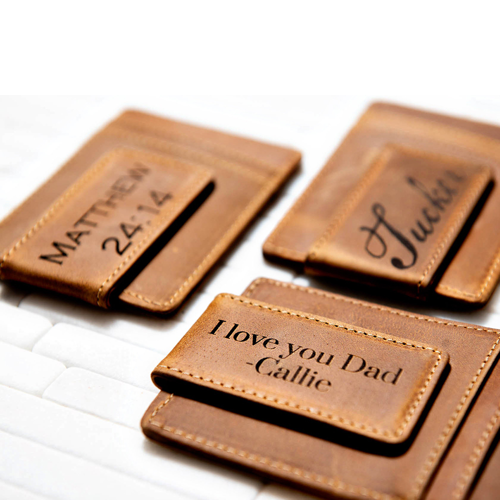 Personalized Leather Magnetic Money Clip for Unique & Love | JNSBag29