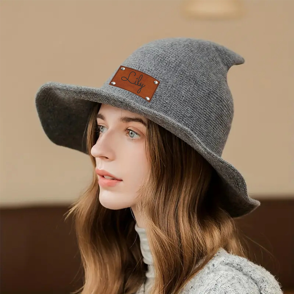 Personalized Name Knitted Halloween Witch Hat for Unique & Love | JNSHat12