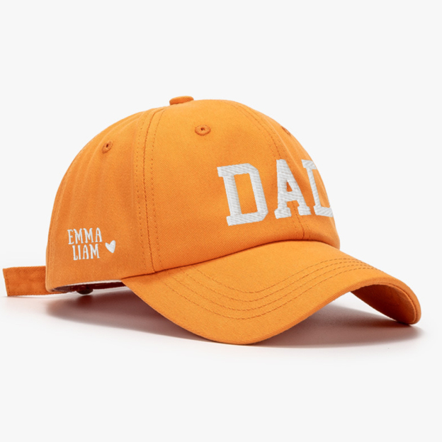 Personalized Embroidered DAD Hat with Kids Names for Unique & Love | JNSHat10