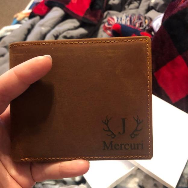 Personalized Engraved Leather Wallet for Unique & Love | JNSBag18