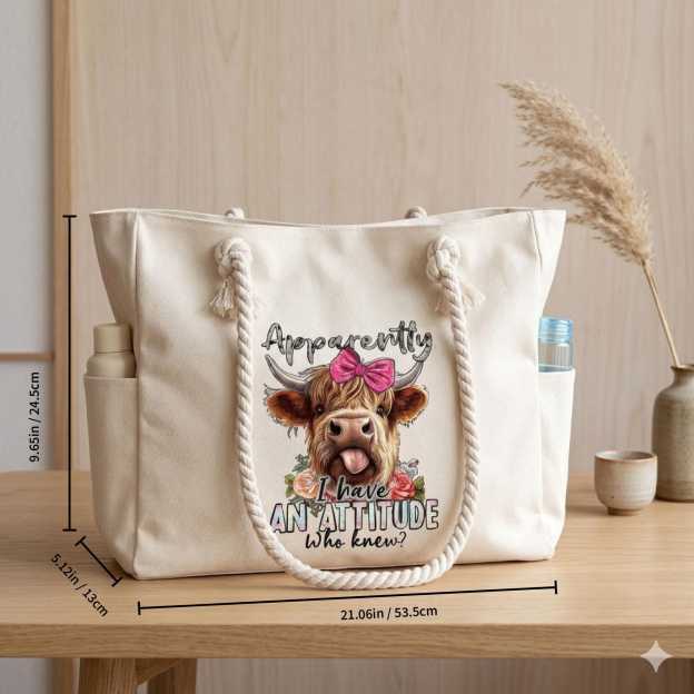 Personalized Embroidered Ocean Soul Beach Canvas Bag for Unique & Love | JNSBag127