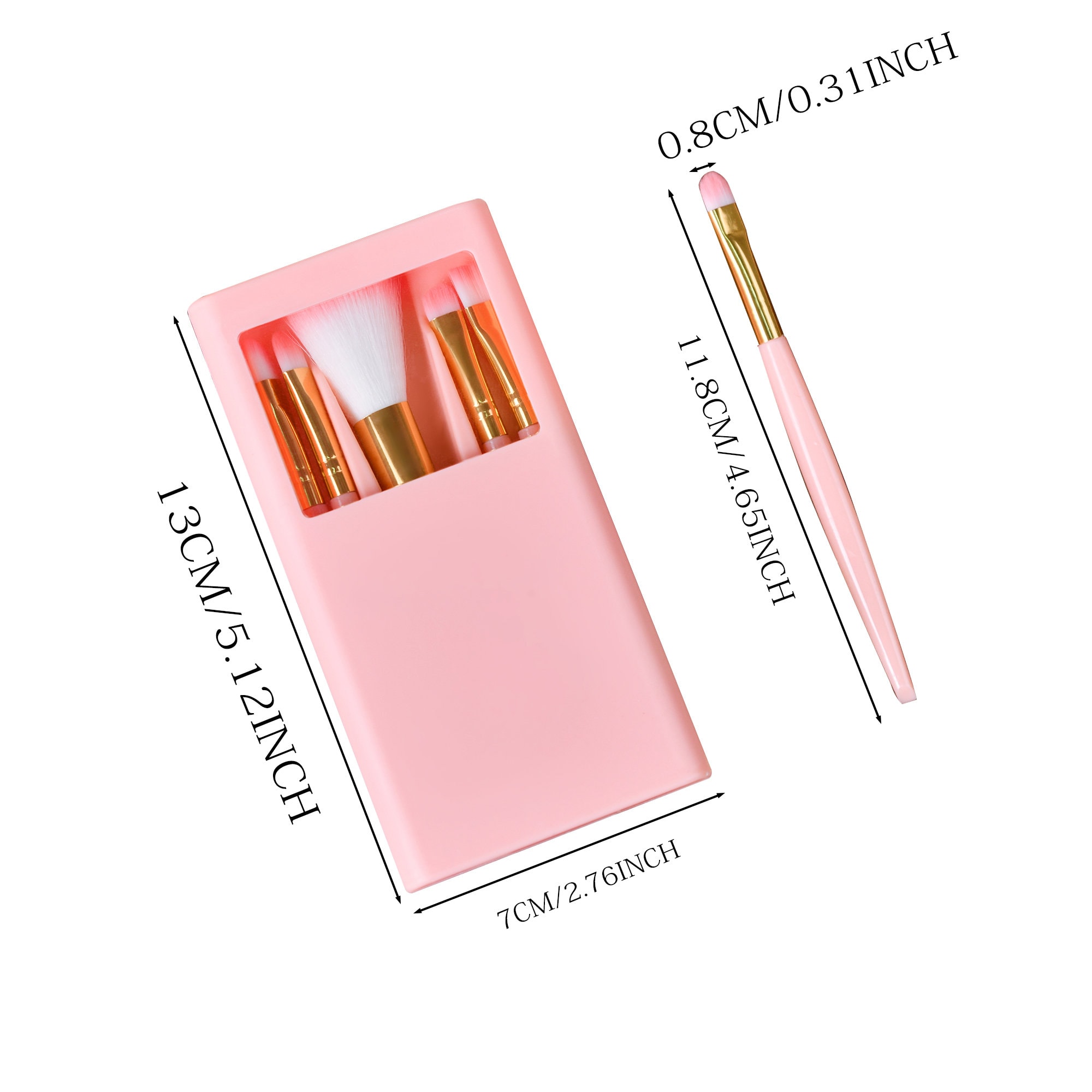 Personalized Makeup Brush Set with Mirror for Unique & Love | JNSBag19