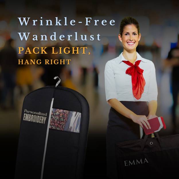 Personalized Embroidered Garment Bag Case for Travel | JNSBag47