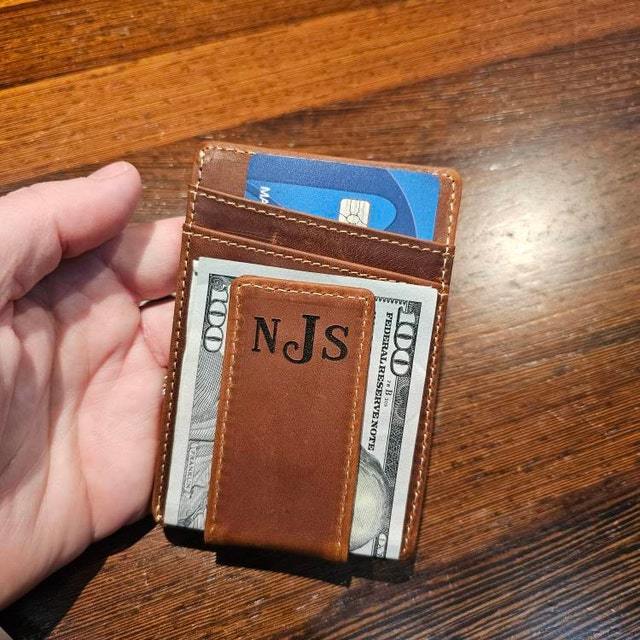 Personalized Leather Magnetic Money Clip for Unique & Love | JNSBag29