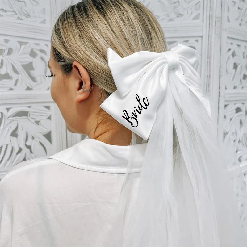 Personalized Name Bow Veil for Unique & Love | JNSCloth31
