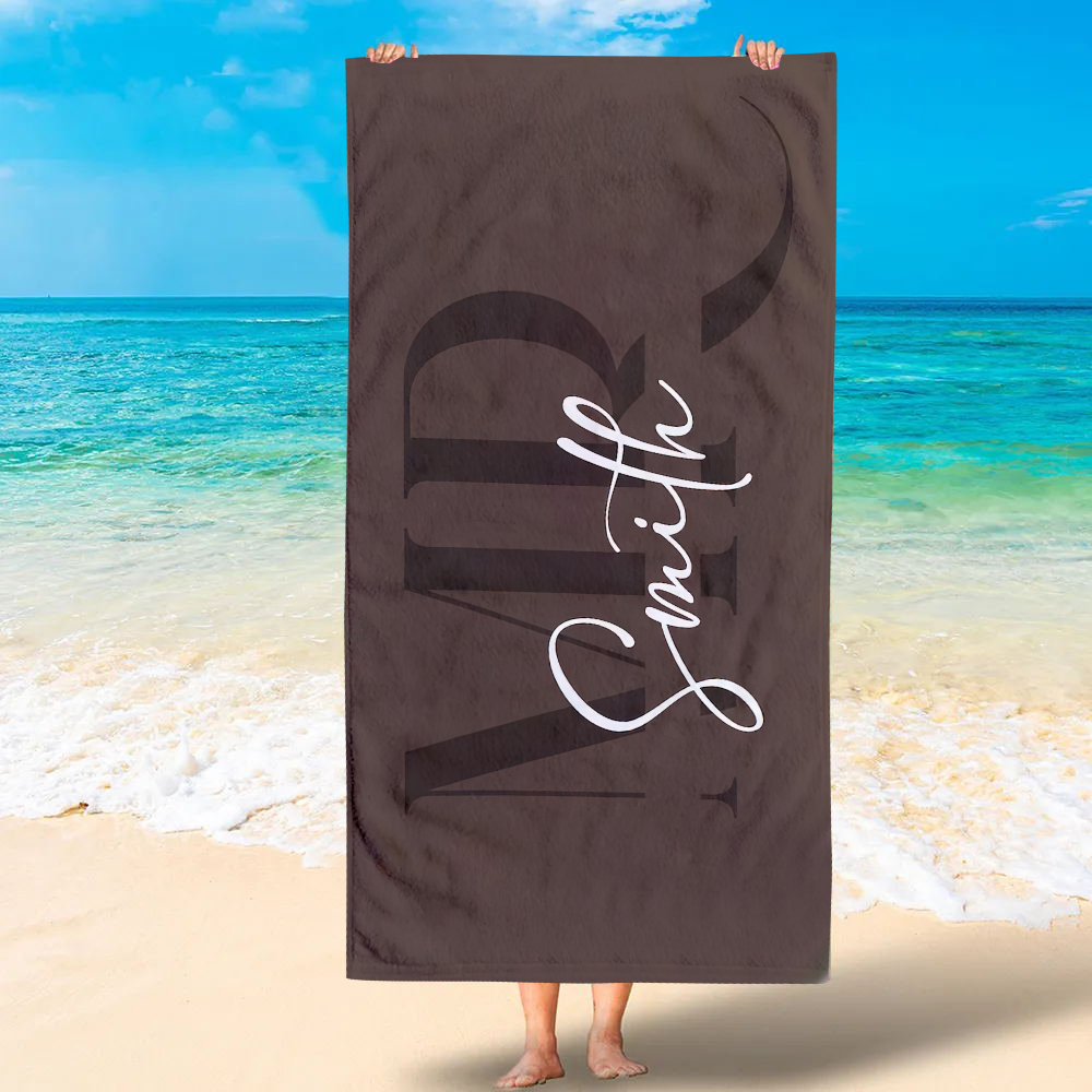 Personalized Couple Beach Towels for Unique & Love | JNSTowel05