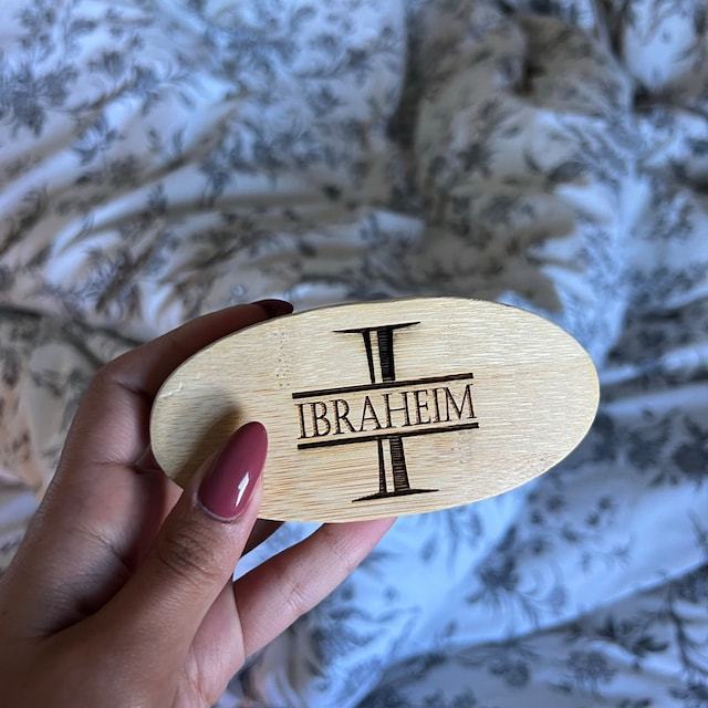Personalized Wood Beard Brush for Unique & Love | JNSDec38