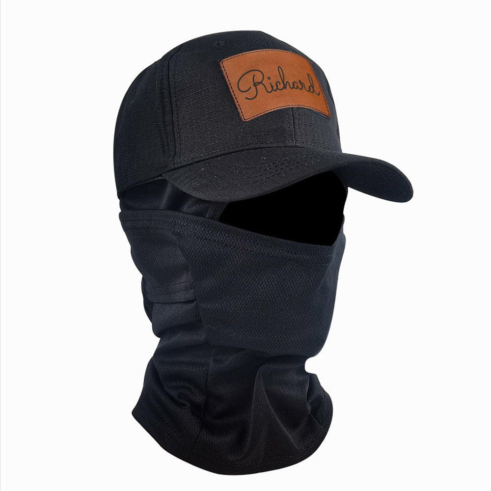 Personalized Name Outdoor Camo Baseball Cap & Face Mask Set for Unique & Love | JNSHat11