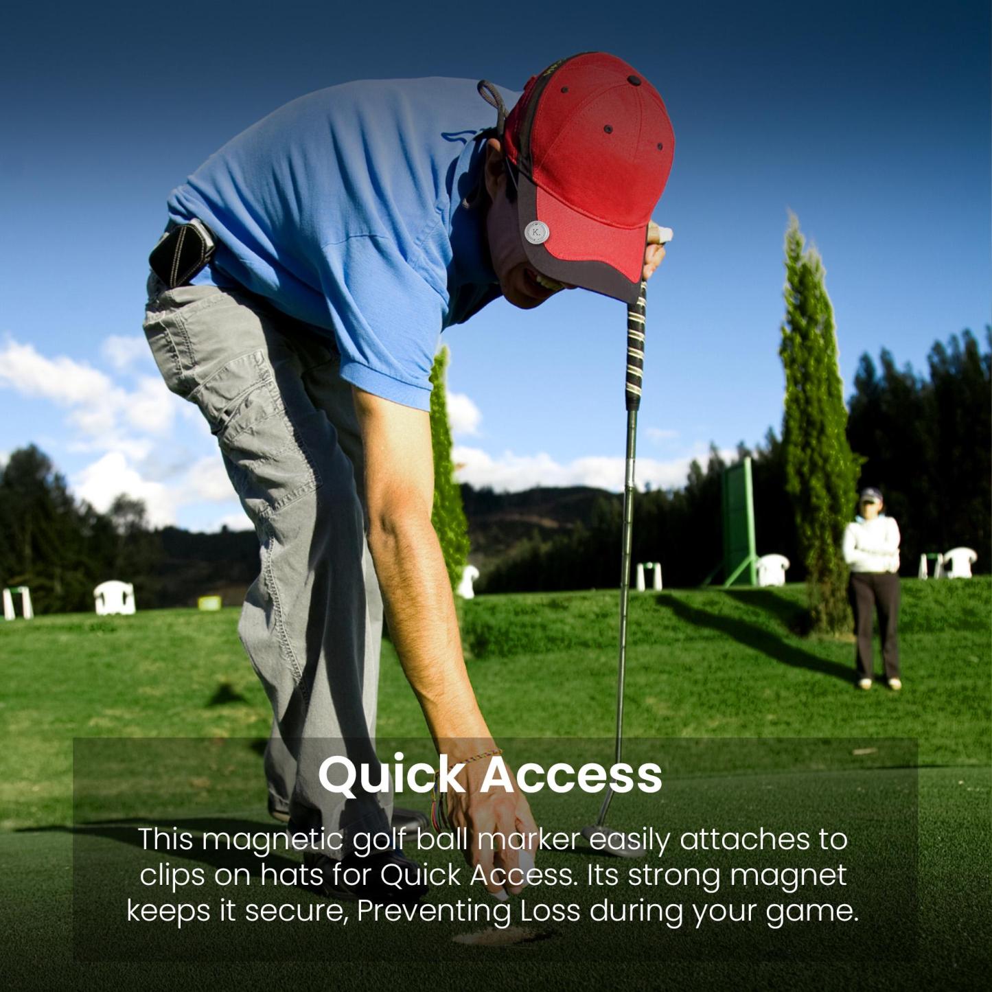 Personalized Leather Golf Ball Marker | JNSTool10