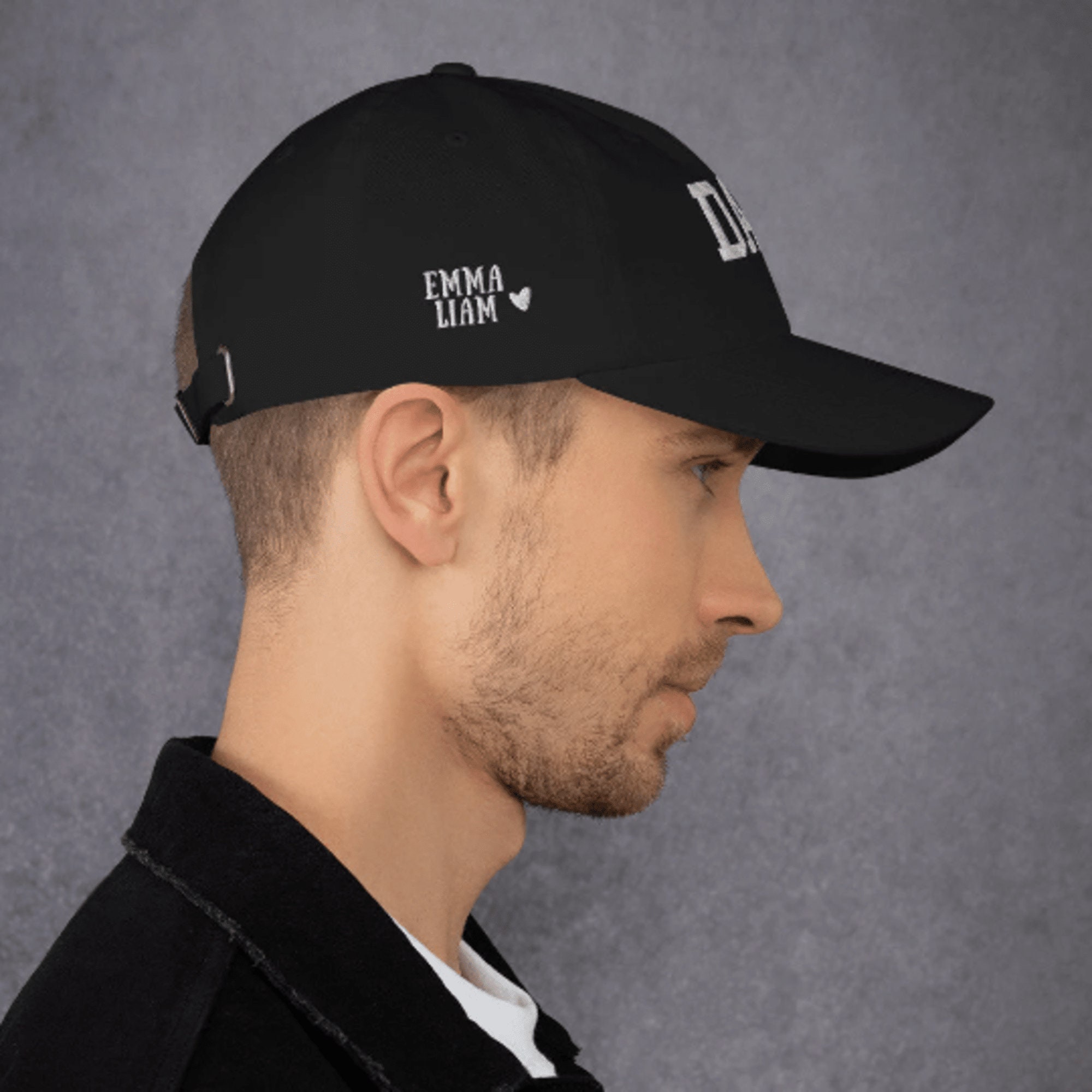 Personalized Embroidered DAD Hat with Kids Names for Unique & Love | JNSHat10