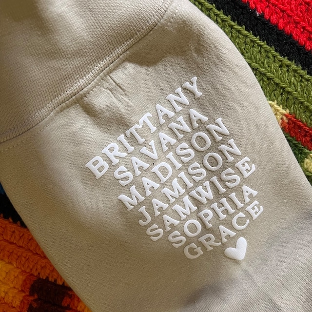 Personalized Mama Sweatshirt with Kid Names on Sleeve for Unique & Love | JNSCloth19