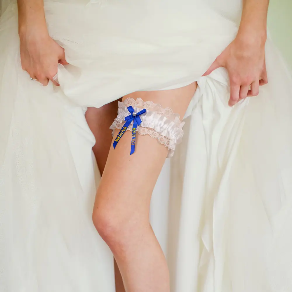 Personalized Sash Lace Garter with Name & Date for Unique & Love | JNSCloth14