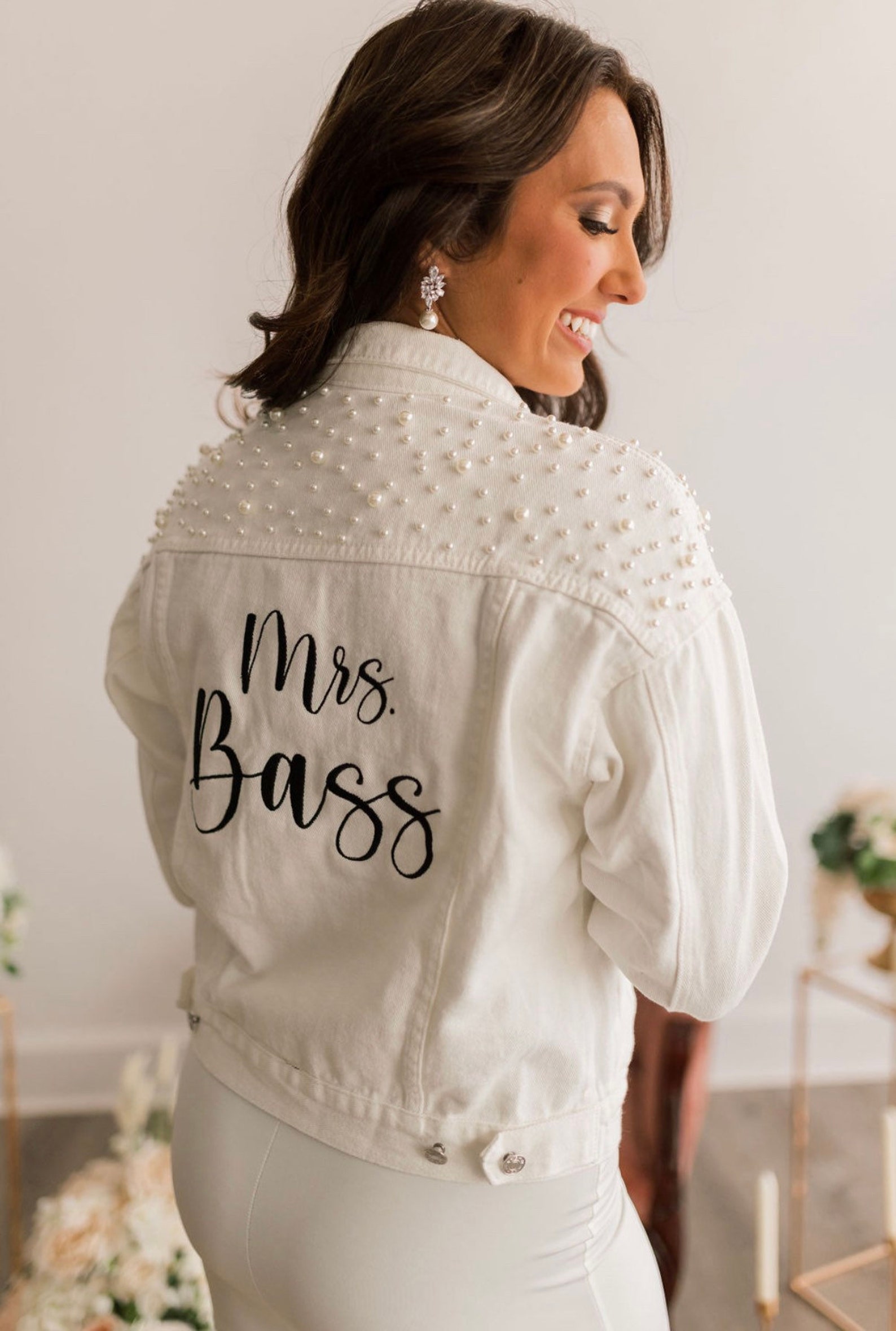 Personalized Wedding Denim Jacket | JNSCloth08