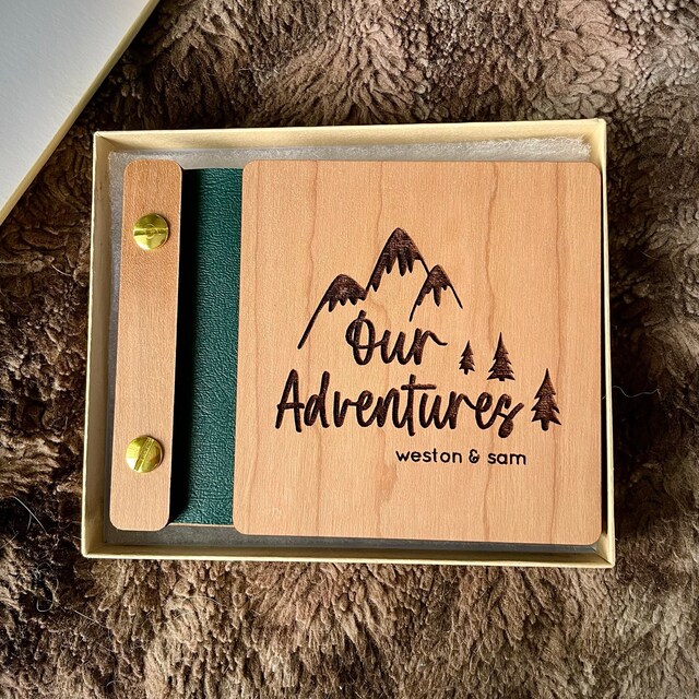 Personalized Wooden Scrapbook for Unique & Love for Unique & Love | JNSDec174