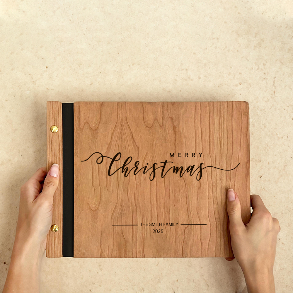Personalized Wooden Scrapbook for Unique & Love for Unique & Love | JNSDec174