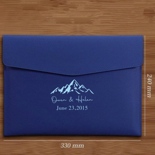 Personalized Monogram Leather File Folder for Unique & Love | JNSBag56