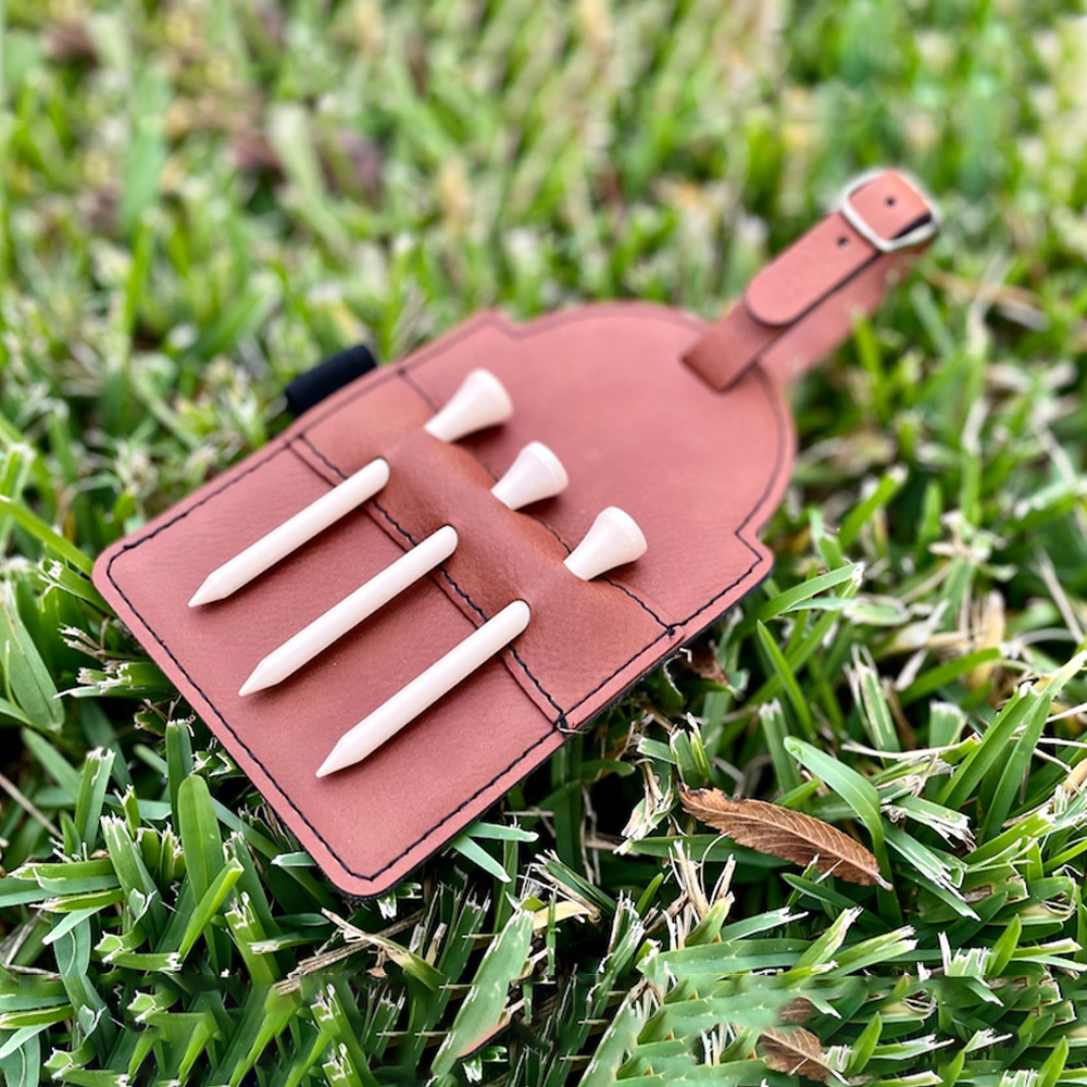 Personalized Leather Monogram Golf Tees Bag Tag for Unique & Love | JNSTool15
