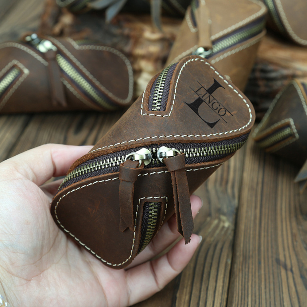 Personalized Monogram Engraving Leather Key Bag for Unique & Love | JNSBag84