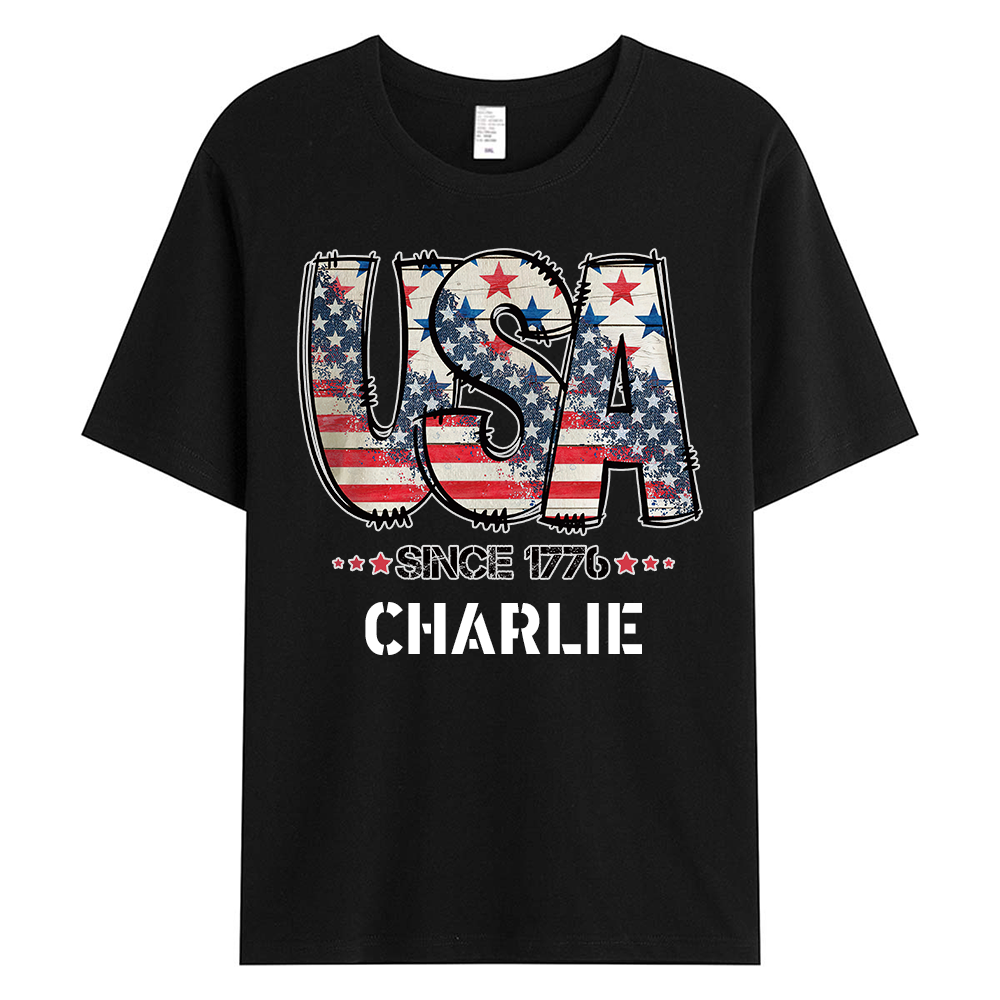Personalized July 4th Patriotic Shirt for Unique & Love | JNSJuly29