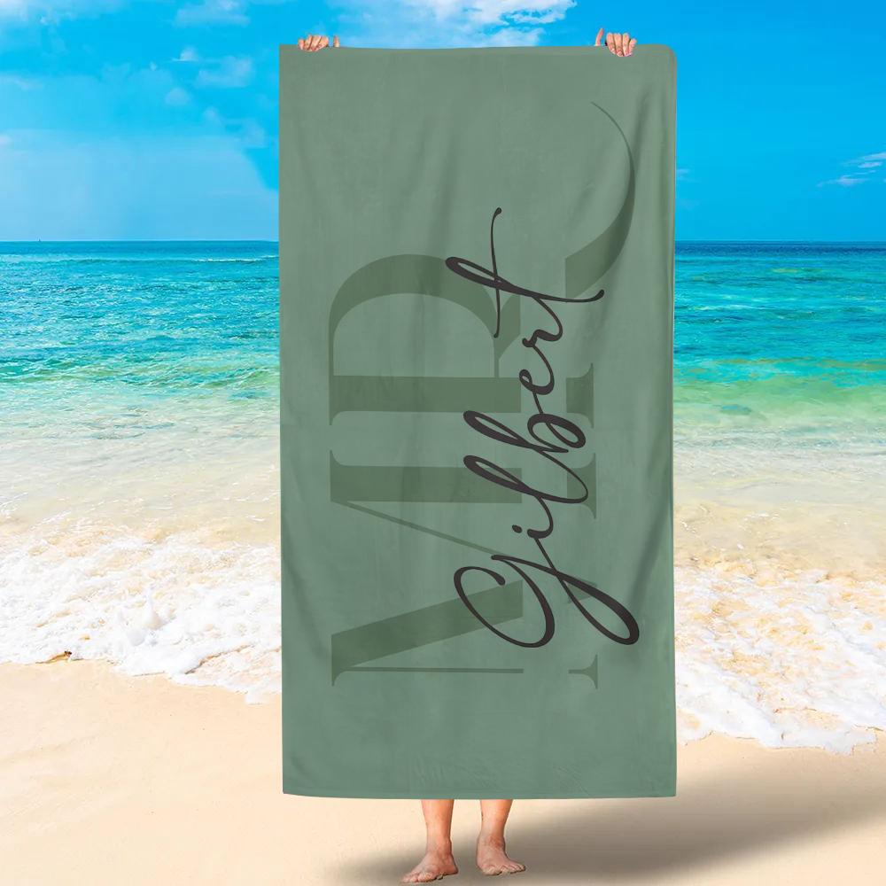 Personalized Couple Beach Towels for Unique & Love | JNSTowel05