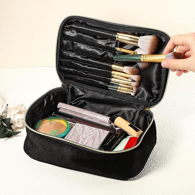 Personalized Name Velvet Makeup Bag | JNSBag68