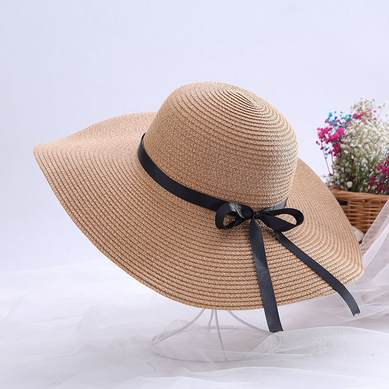 Personalized Hand Embroidered Straw Floppy Sun Hat for Unique & Love | JNSHat14