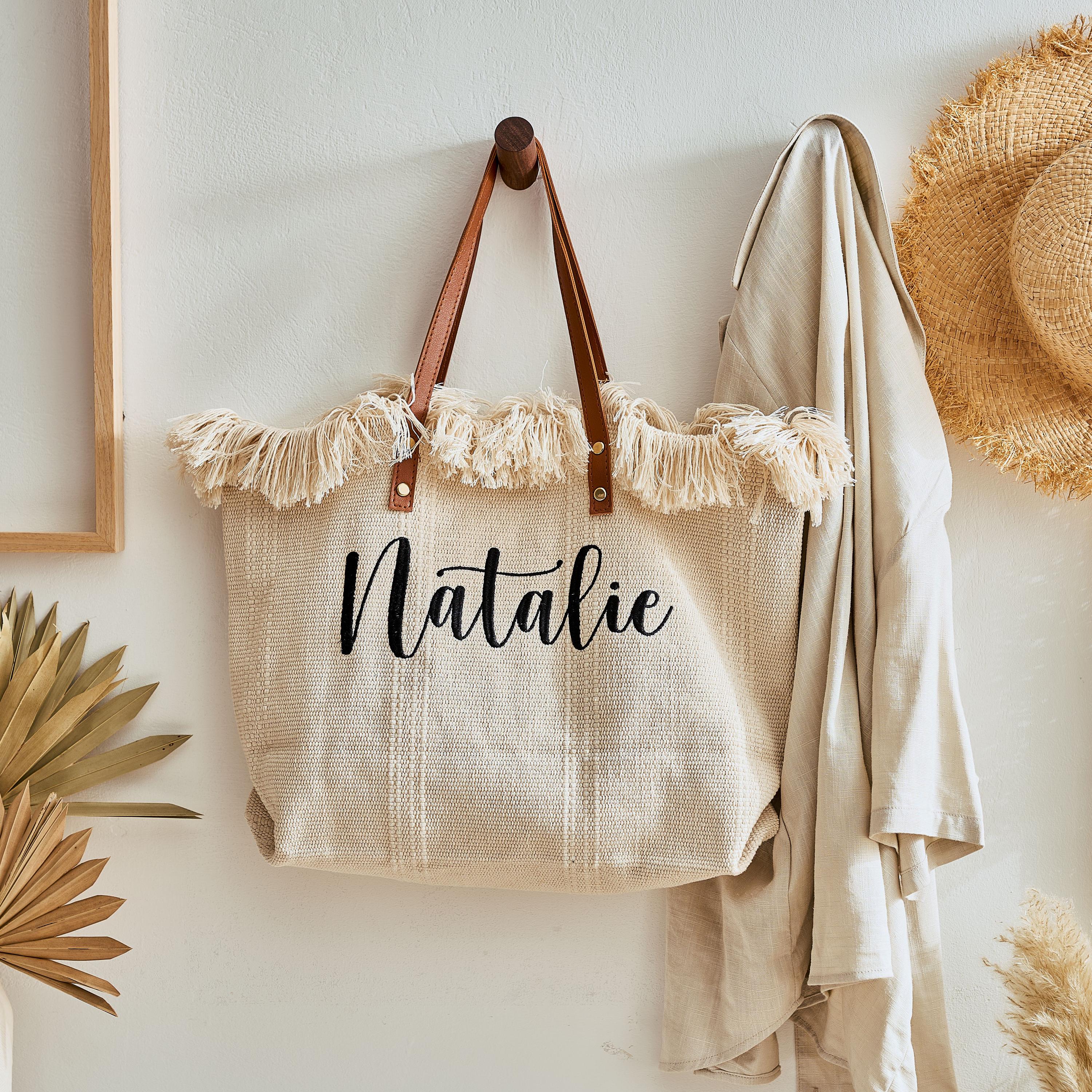 Personalized Name Embroidered Bridesmaid Proposal Canvas Bags | JNSBag80