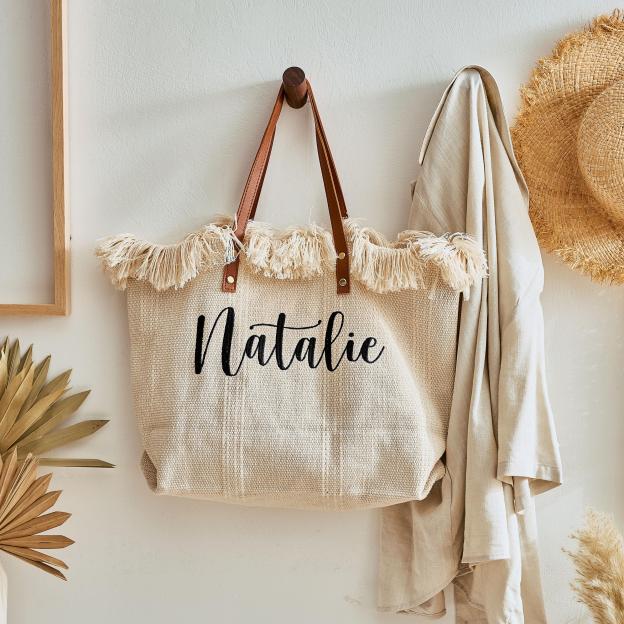 Personalized Name Embroidered Bridesmaid Proposal Canvas Bags | JNSBag80