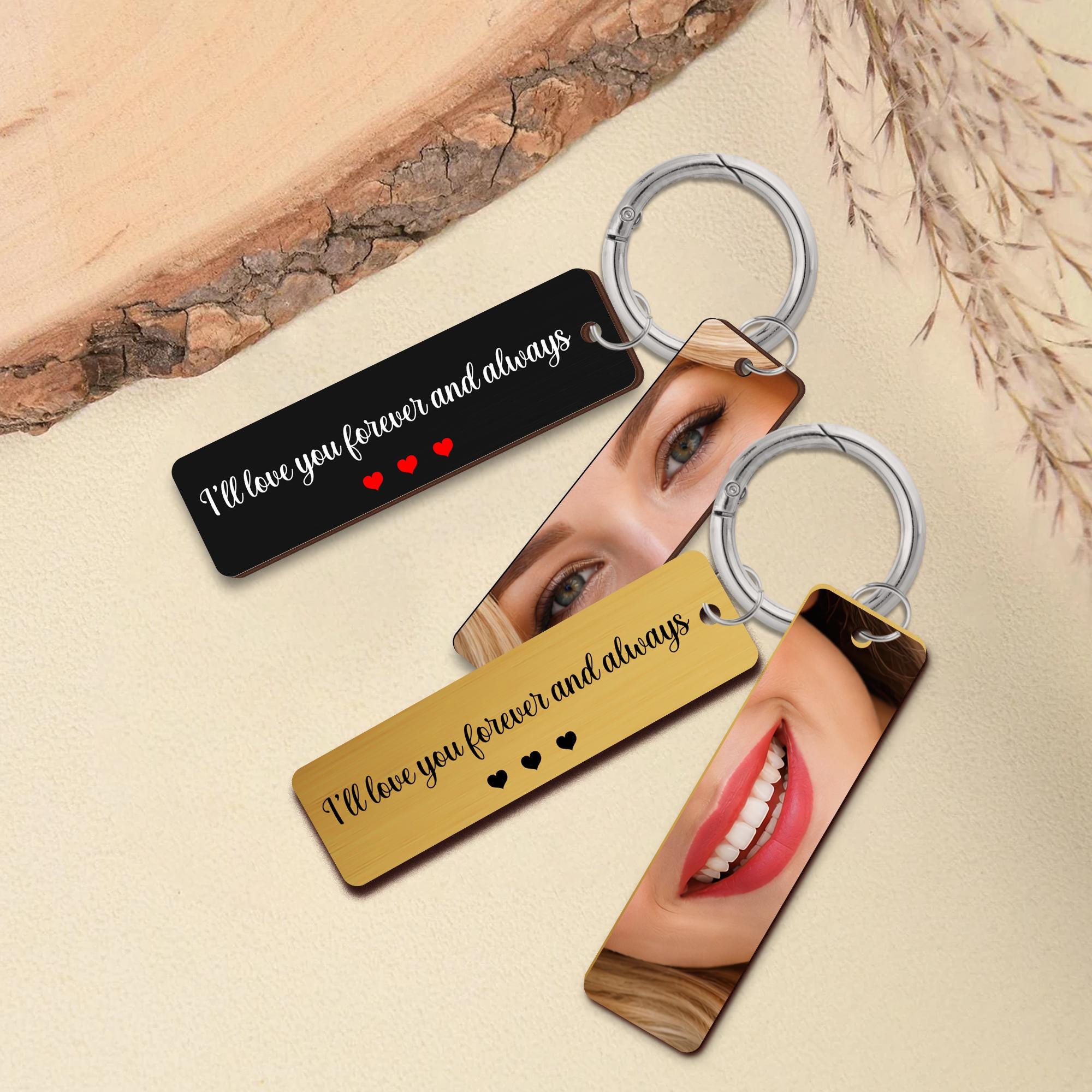 Personalized Eye Photo Aluminum Keychain for Unique and Love | JNSDec229