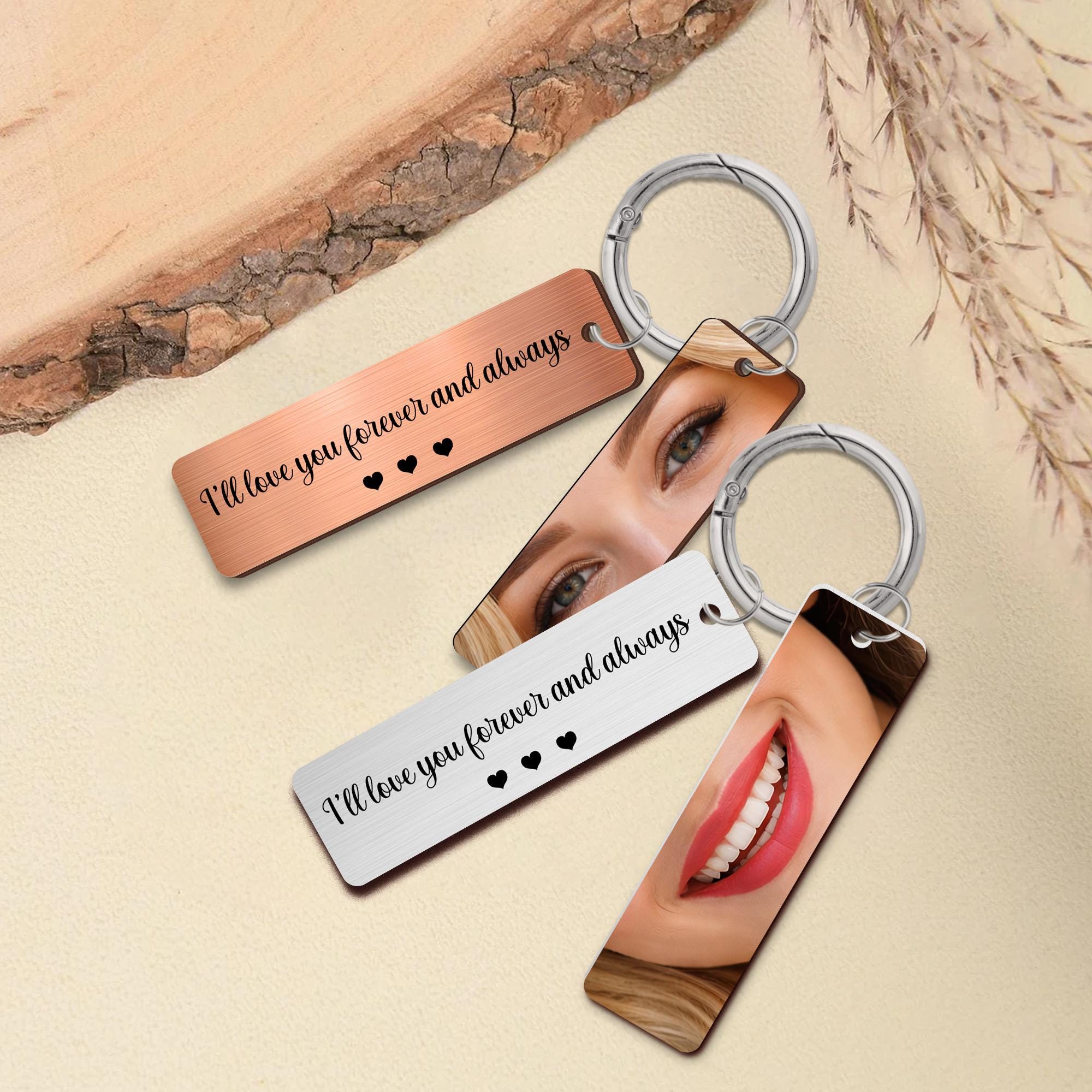 Personalized Eye Photo Aluminum Keychain for Unique and Love | JNSDec229