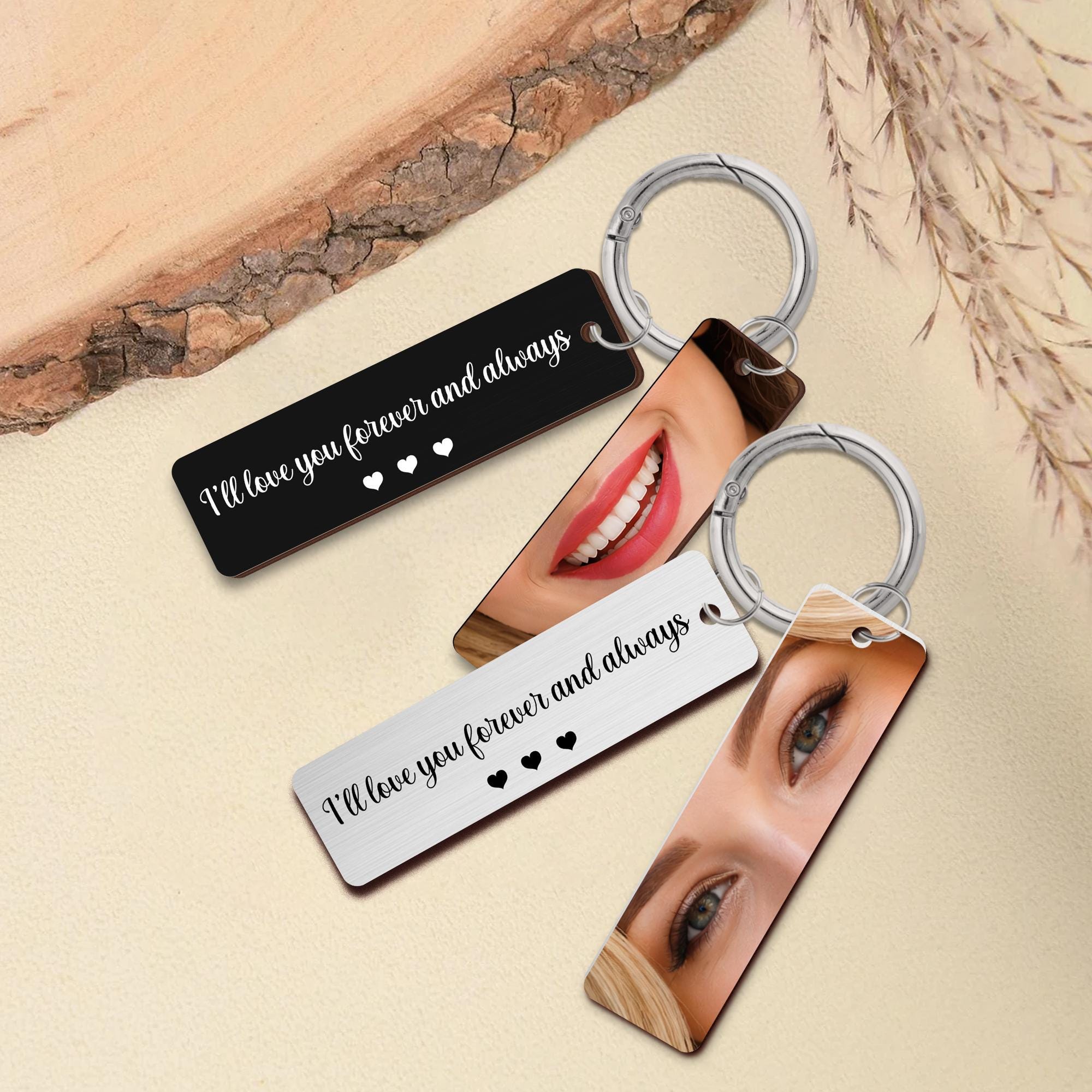 Personalized Eye Photo Aluminum Keychain for Unique and Love | JNSDec229