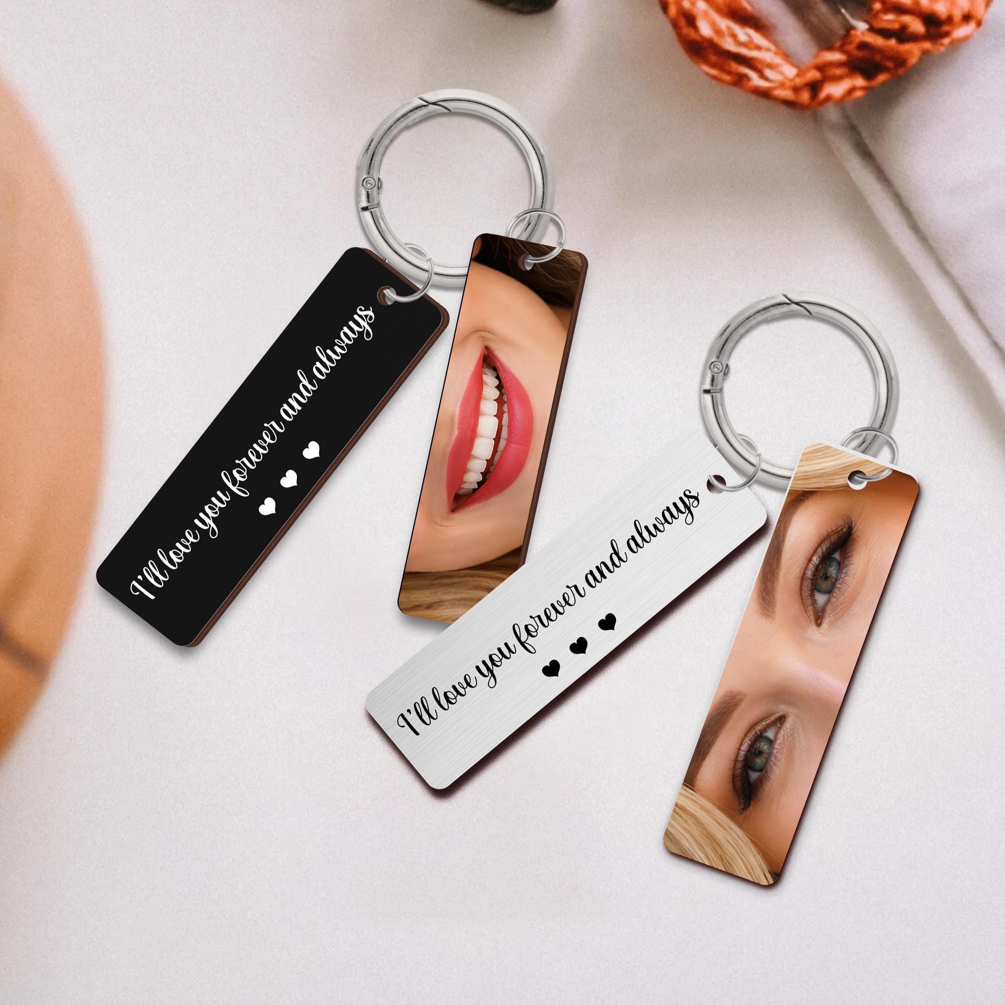 Personalized Eye Photo Aluminum Keychain for Unique and Love | JNSDec229
