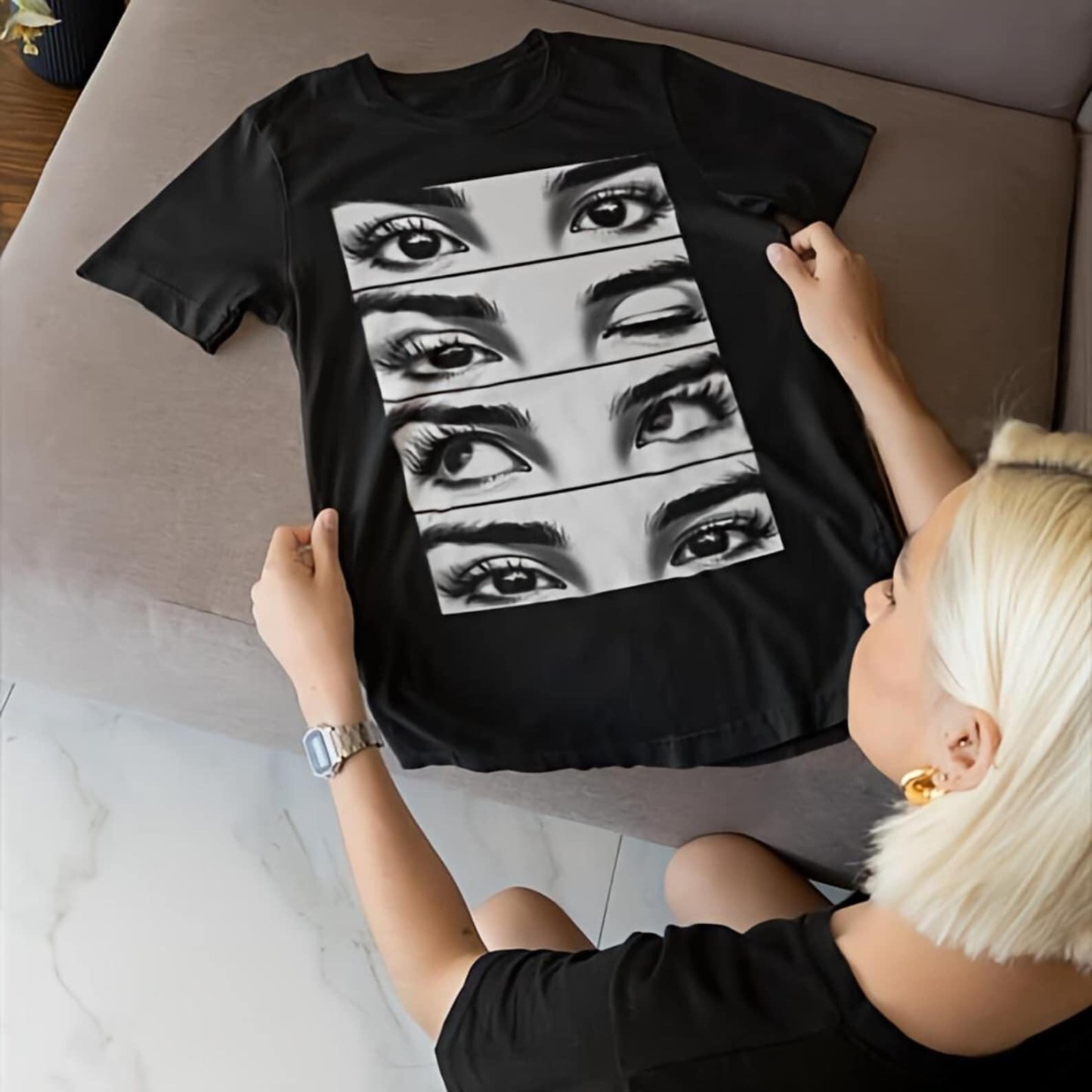 Personalized The Look Of Love Eye Couple T-Shirt for Unique & Love | JNSCloth54
