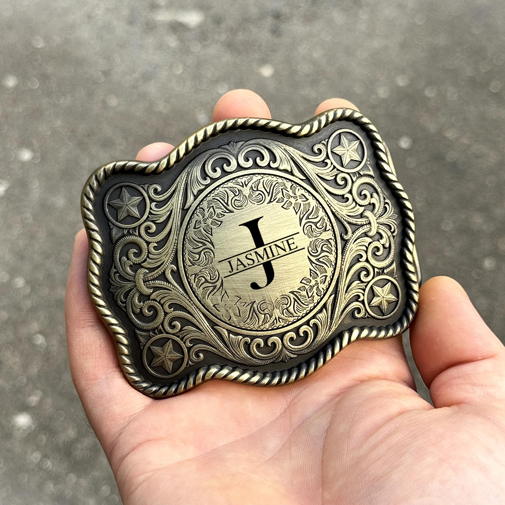 Personalized Monogram Engraved Belt Buckle for Unique & Love | JNSDec175